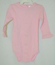 Blanks Boutique Pink Long Sleeve With Ruffle Bodysuit 6 To 9 Months - $18.00