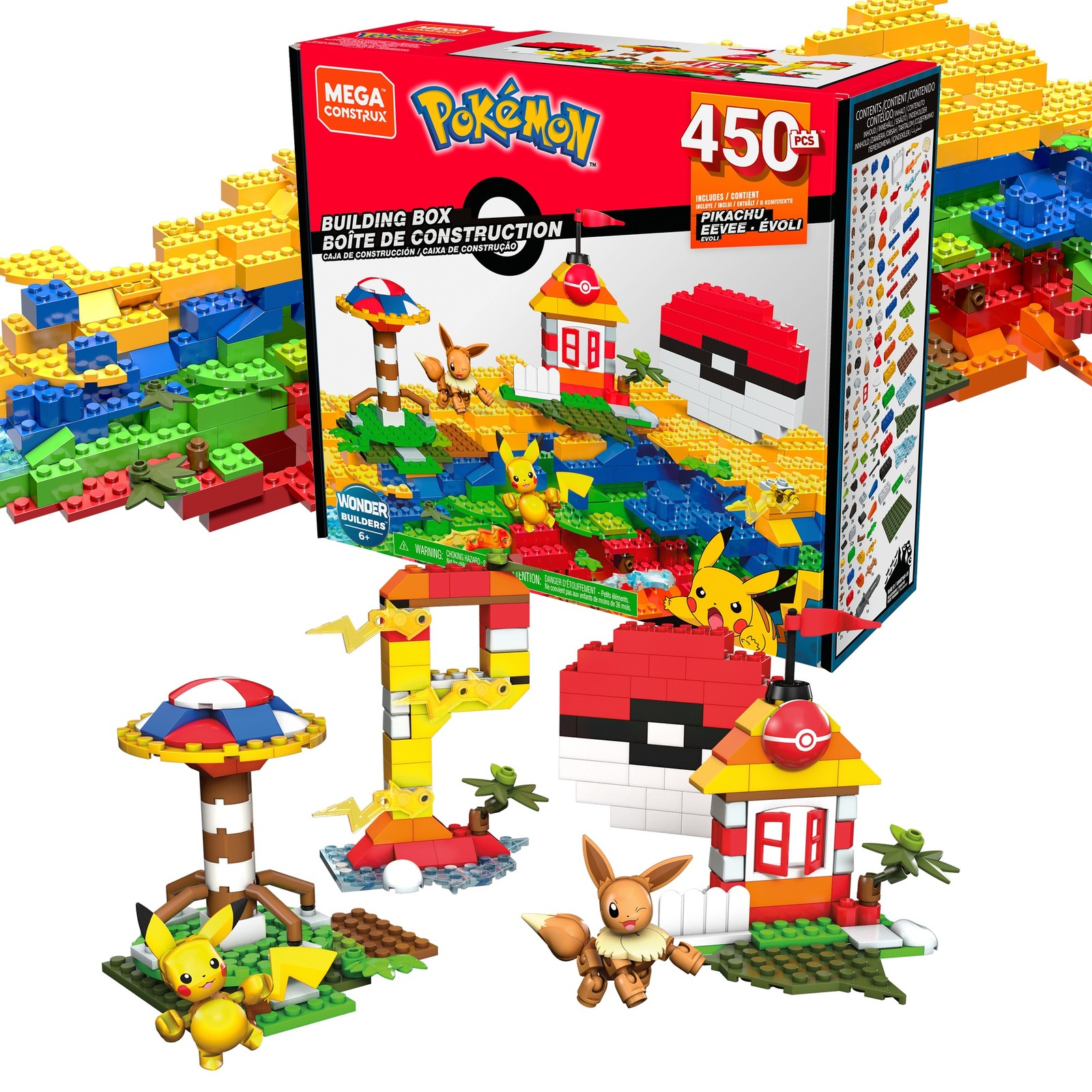 Mega Construx Pokemon Building Box Construction Set Toys for Kids (450 Pieces)