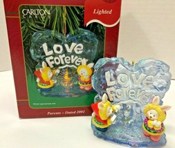 Carlton Cards Lighted Love Forever 2001 Bunnies By The Campfire Ornament - $19.80