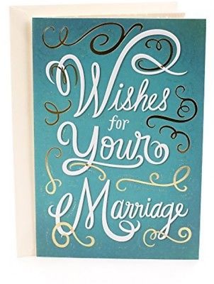 Hallmark Mahogany Wedding Greeting Card (Wished For Your Marriage) - $13.47