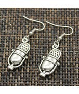 Vintage Inspired Silver Microphone Earrings, 1”, Music, Podcaster Gift, New - $11.83
