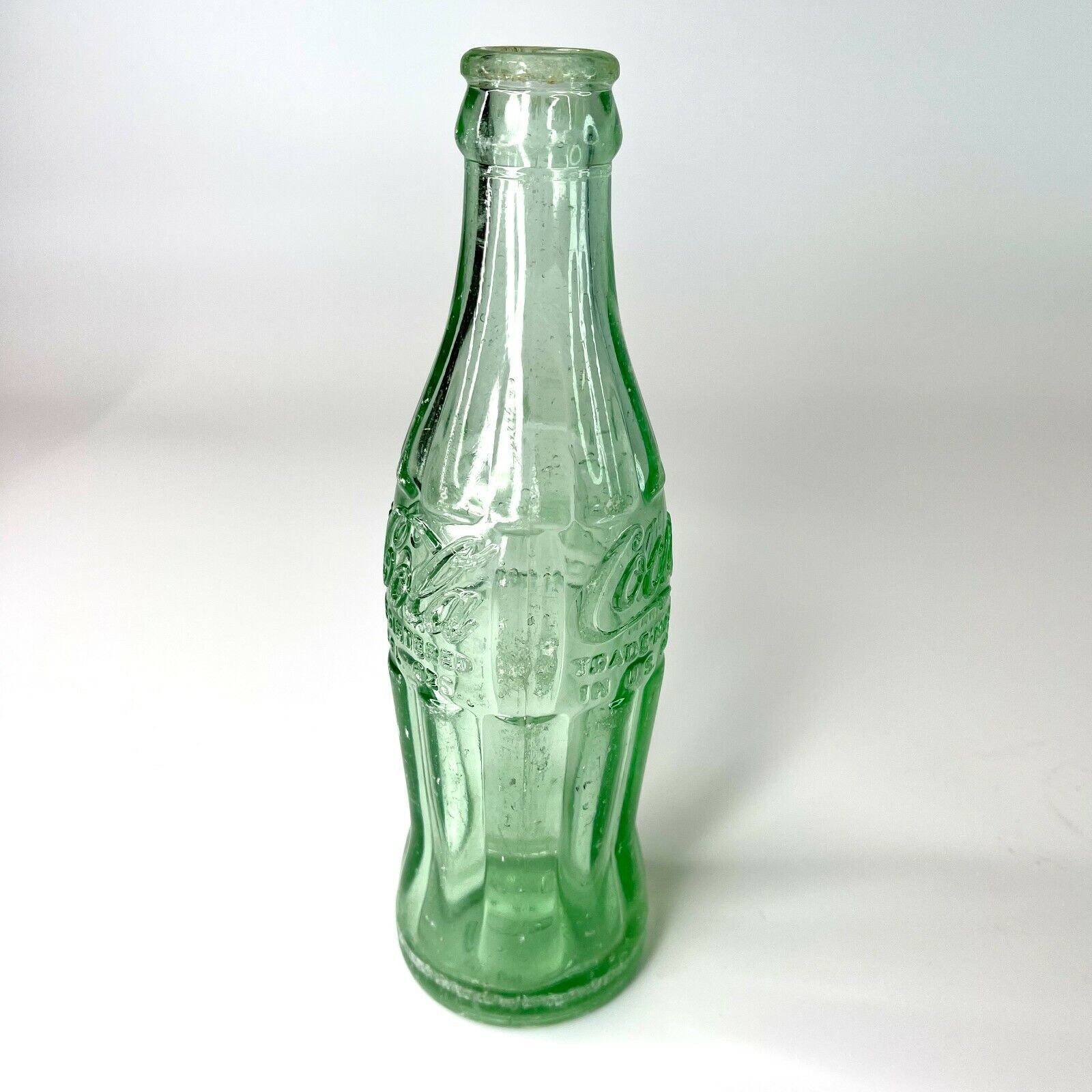 Coca-Cola Coke - 1964 Washington NC - Green Glass Hobbleskirt Bottle 6. ...