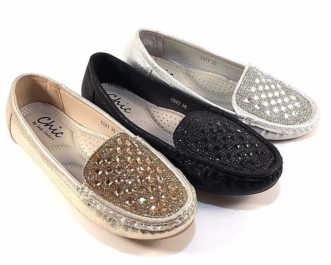 Image of Chic By Lady Couture Cozy Round Toe Dress Comfort Loafers Choose Sz/Color