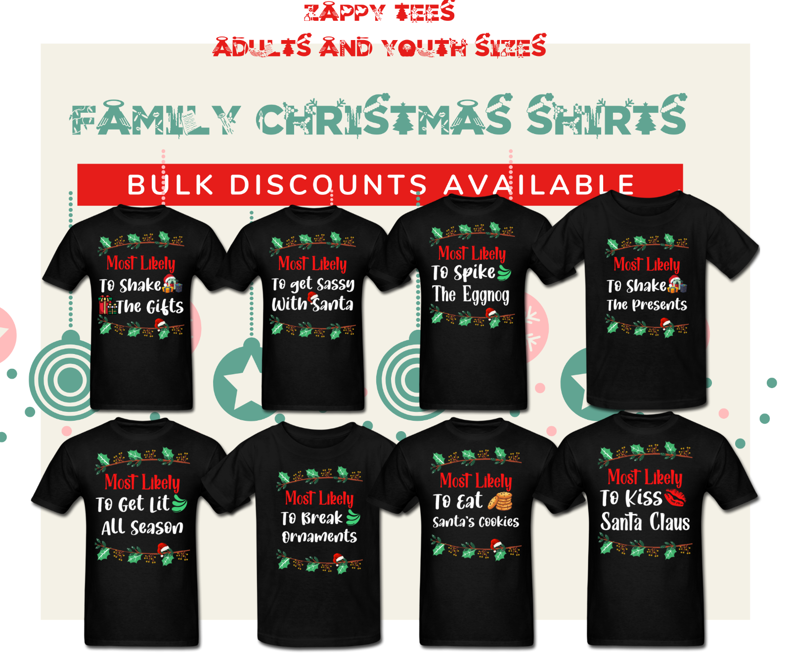 Family Christmas Shirts, Christmas Shirt, Matching Christmas Shirt, Most Likely