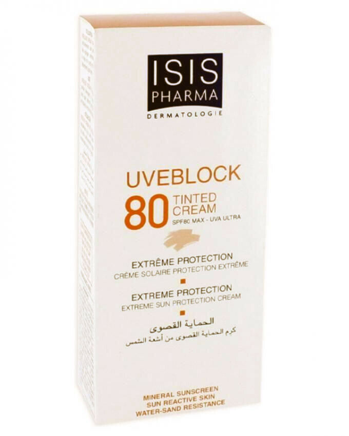 40ml. Isis Pharma Uveblock 80 Cream Tinted