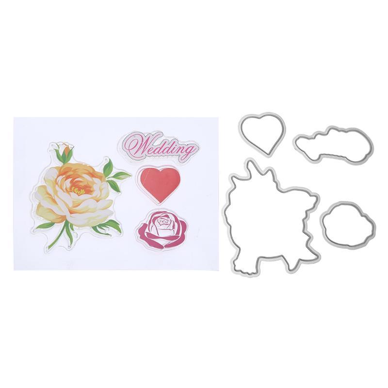 Rose Flower Dies Cuts Metal Cutting Dies DIY Scrapbooking Embossing Craft DIY Pa