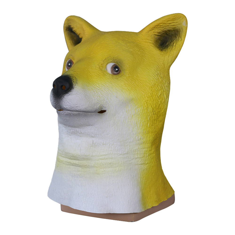 Funny Doge Dog Mask Masquerade Mask Halloween Costume Party Animal Dog ...