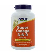 Now Foods Super Omega 3-6-9 1200 mg, 180 Softgels - $21.99