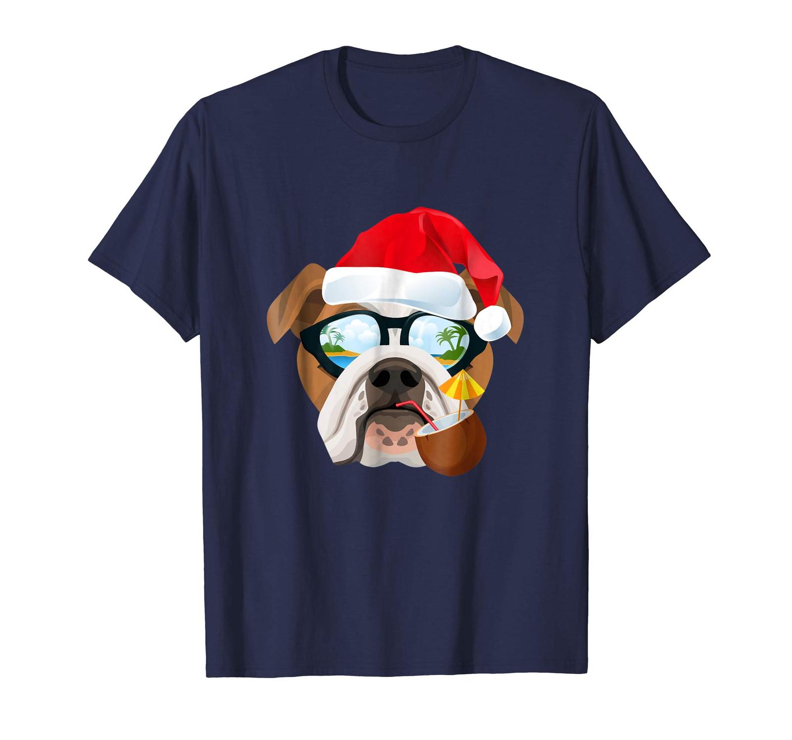 english bulldog christmas shirt
