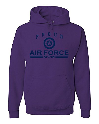Proud Air Force Mom Hoodie US Air Force Support Our Troops USAF Sweatshirt 2XL P