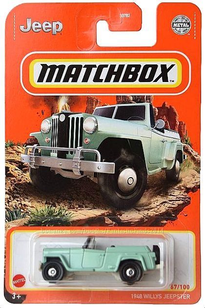 Matchbox - 1948 Willys Jeepster: MBX Off-Road #67/100 (2021) *Green Edition*