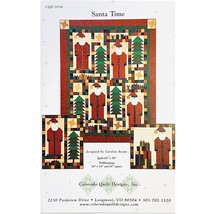 Santa Time Christmas Quilt Pattern by Colorado Quilt Designs Makes 3 Sizes - $8.90