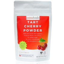 powbab Tart Cherry Powder-100% USA Montmorency Organic Whole Tart Cherry (3.4oz) - $22.99