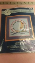 Needles &#39;N Hoops I&#39;d Rather Be Sailing Counted Cross Stitch Kit No. 566 - $4.75