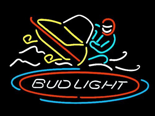 Bud Light Snowmobile Neon Light Sign 16" x 14" - Neon