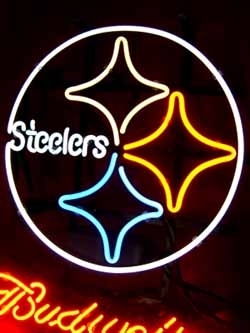 NFL Pittsburgh Steelers Budweiser Neon Light Sign 16 NFL Pittsburgh Steelers Budweiser Neon Light Sign 16