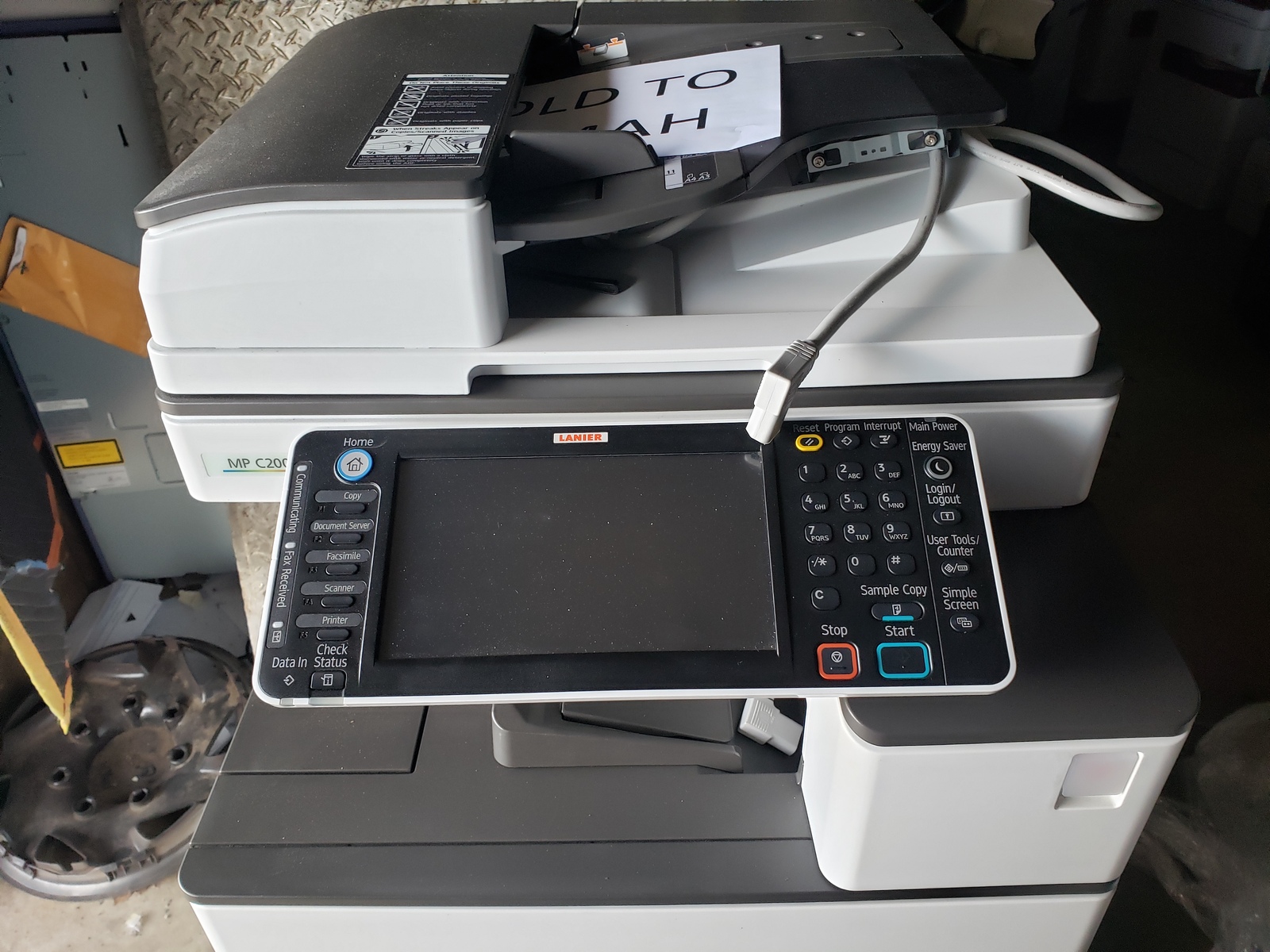 ricoh aficio mp c2500 scanner setup