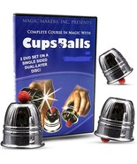 Cups And Balls ALUMINIUM plus FREE 2 DVD set Classic Close Up Magic Tric... - $24.98