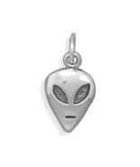 Genuine Sterling Silver Alien Head Charm - $17.95