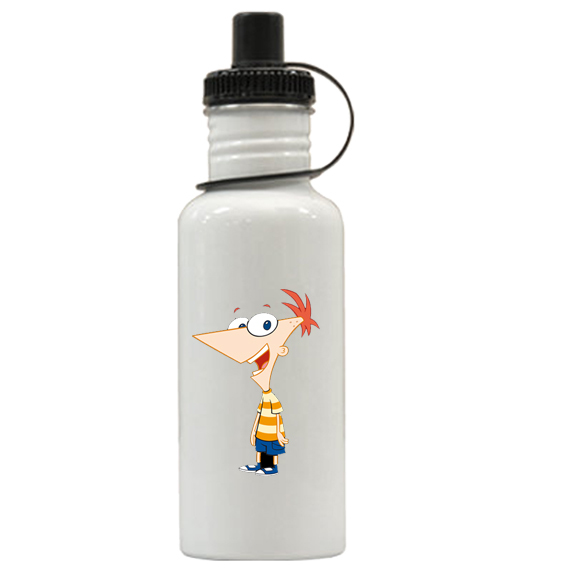 Phineas and Ferb Personalized Custom Water Bottle #2, Add Childs Name