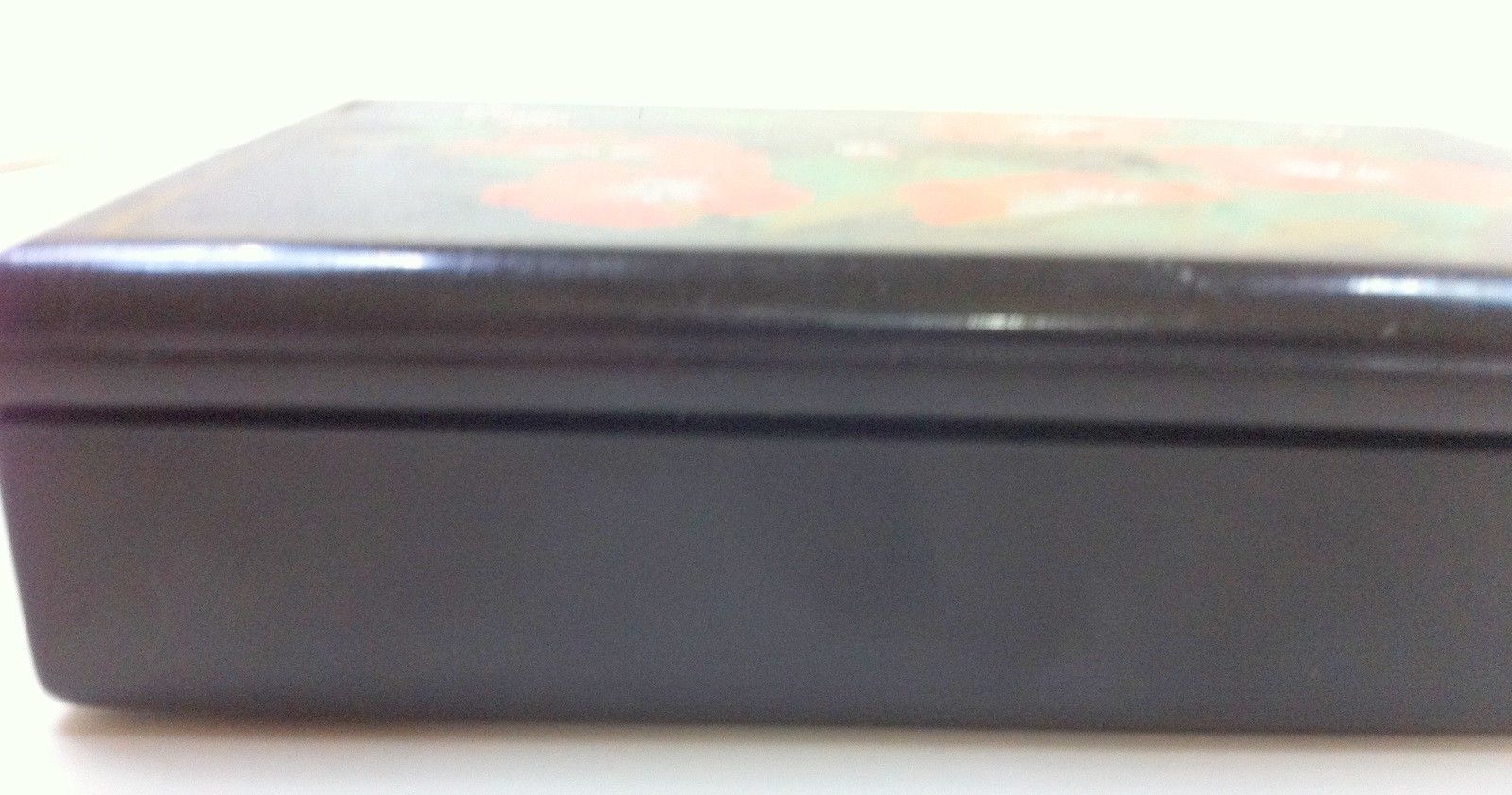 Vintage Bakelite Jewelry Box Small With Mirror 6.5in x 4in x 1in