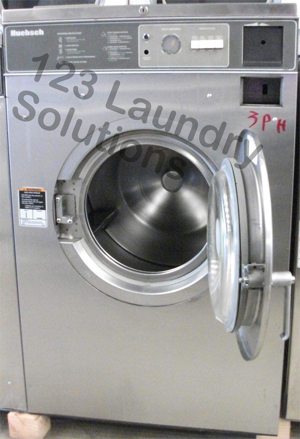 Huebsch Front Load Washer 208-240v Stainless Steel HC35MD2OU20001 Used ...