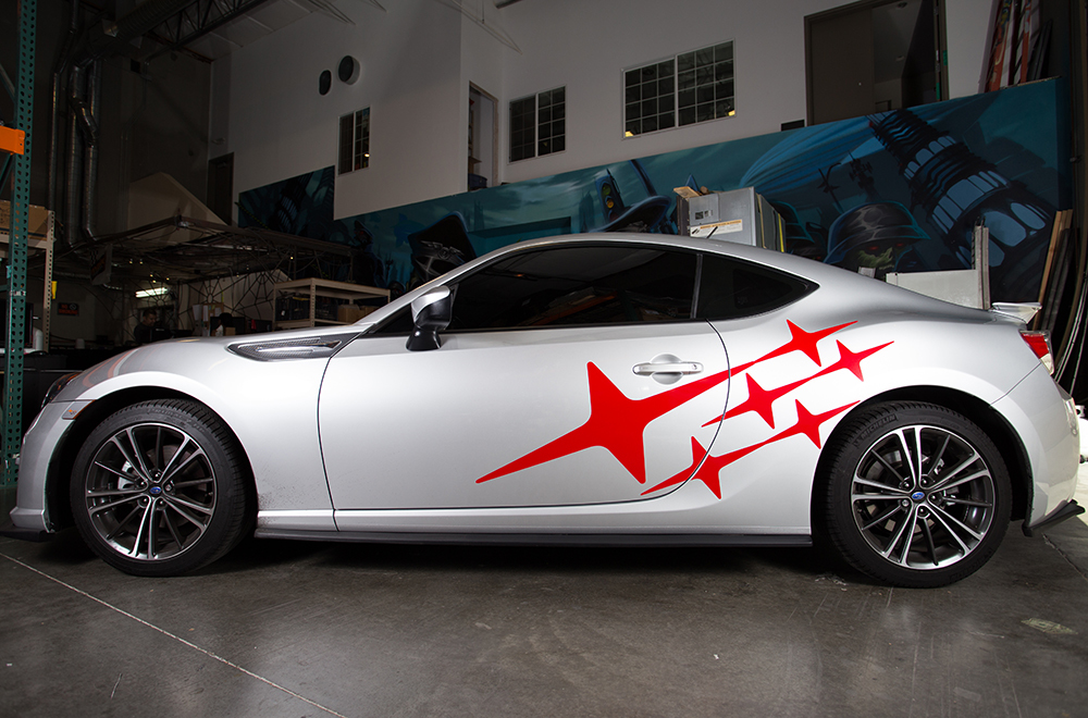 Subaru BRZ Subaru Stars Graphics Kit Vinyl Wrap Decals Parts 2013-2014 ...