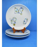Pottery Barn BUTTERFLY 8&quot; Salad Dessert Plates Butterflies Spring Bundle... - $19.59