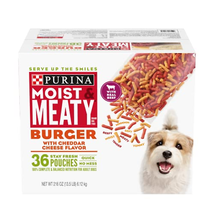 Purina Moist & Meaty Dry Dog Food, Burger with Cheddar 36 Count (Pack of 1)  - $59.54