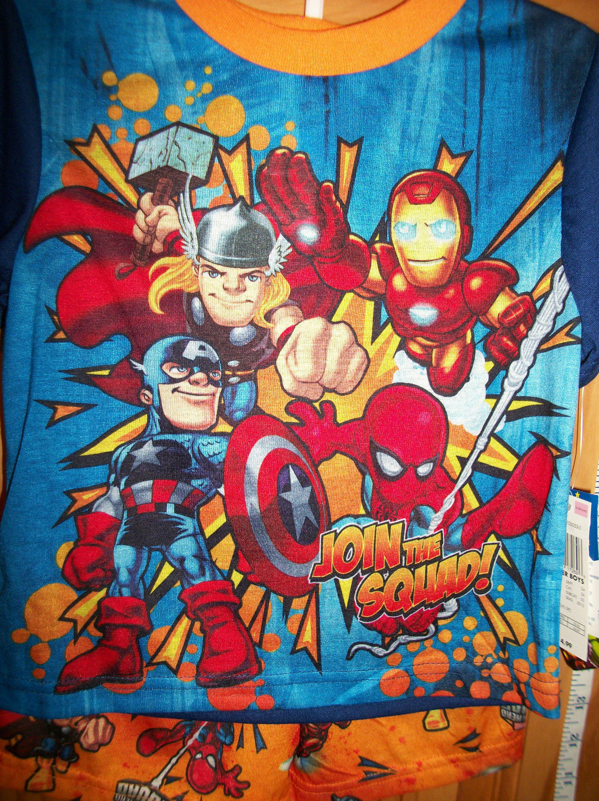 Marvel Heroes Baby Clothes 2T Superhero Squad Toddler Sleepwear Set ...