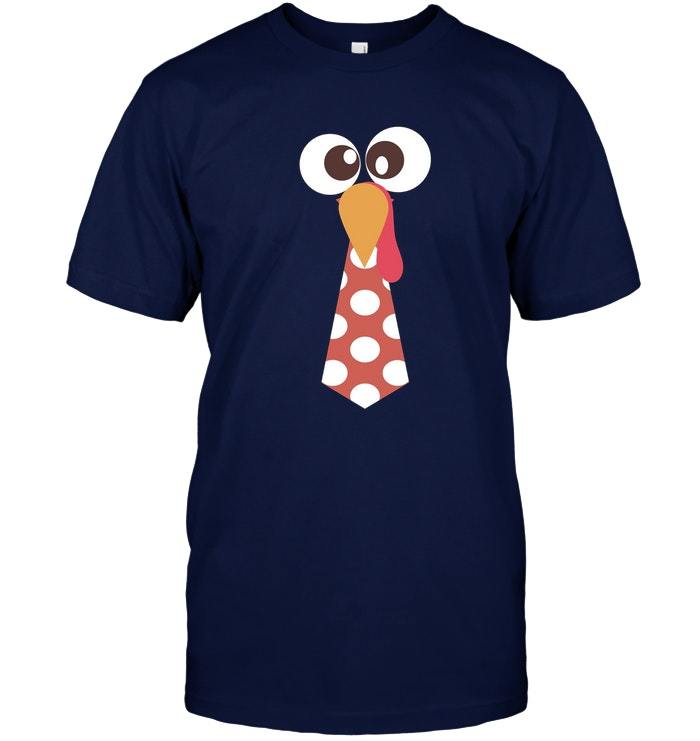 Turkey Face Tie Thanksgiving T Shirt Funny Thanksgiving ...