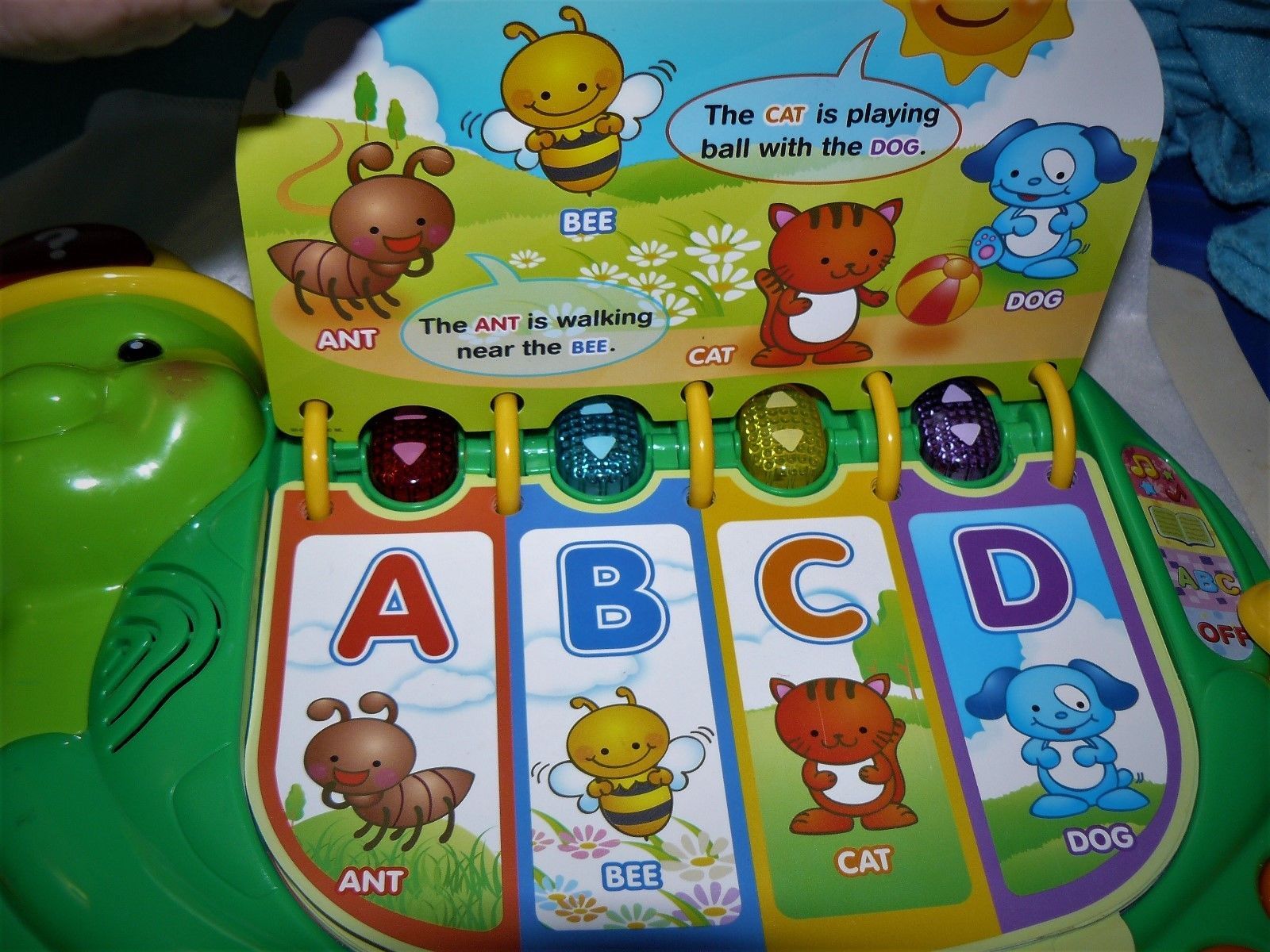 vtech touch and teach turtle book