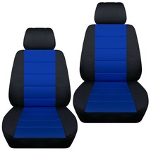 Front set car seat covers fits Chevy HHR 2006-2011 black and dark blue - $67.89+