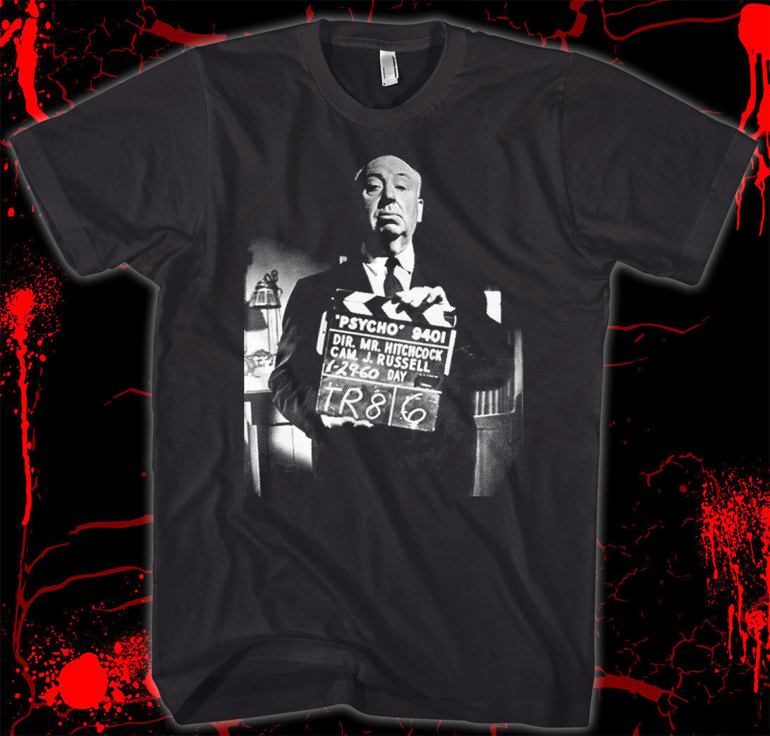 Alfred Hitchcock - Psycho - Pre-shrunk, hand screened 100% cotton t-shirt