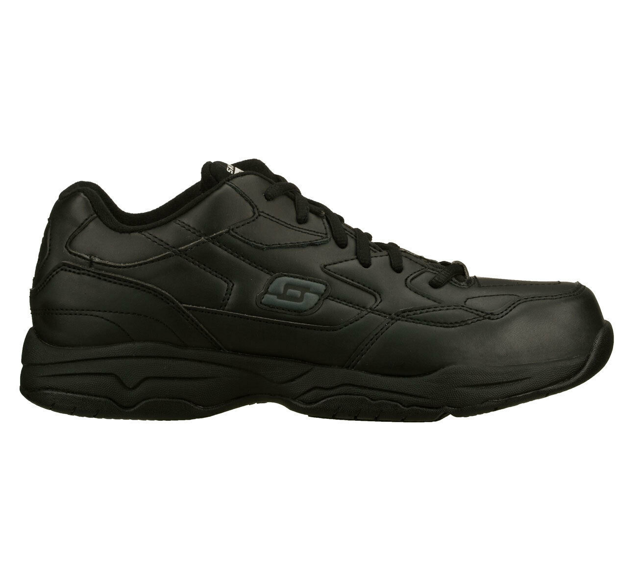 Skechers Black shoes Memory Foam Work Men's Comfort Casual Slip ...