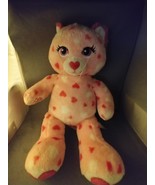 17” BUILD A BEAR Huggable Hearts PINK Kitty Cat Plush Animal Toy Valentine - $19.50