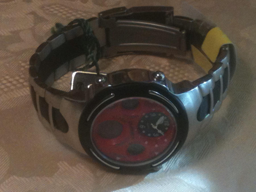 Estate Men's Quartz Watch Quemex Brand Silver Tone and Black Band