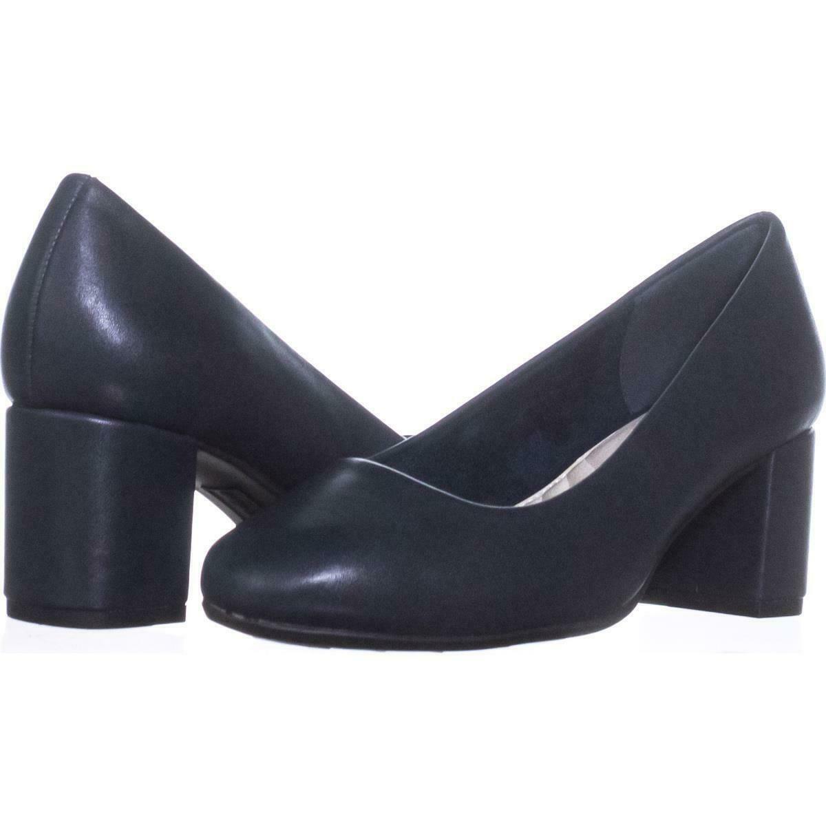 Easy Street Proper Dress Pumps 971, Navy, 6.5 W US - Heels