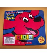 Clifford Scholastic Book Toy Big Red Dog Let's Spell Education Fun Play Activity - $12.34
