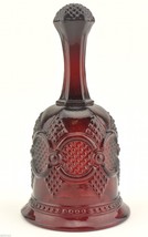 Avon Crystal 1876 Cape Cod Ruby Red Hostess Bell 6.5" T Retired Collectible - $12.59