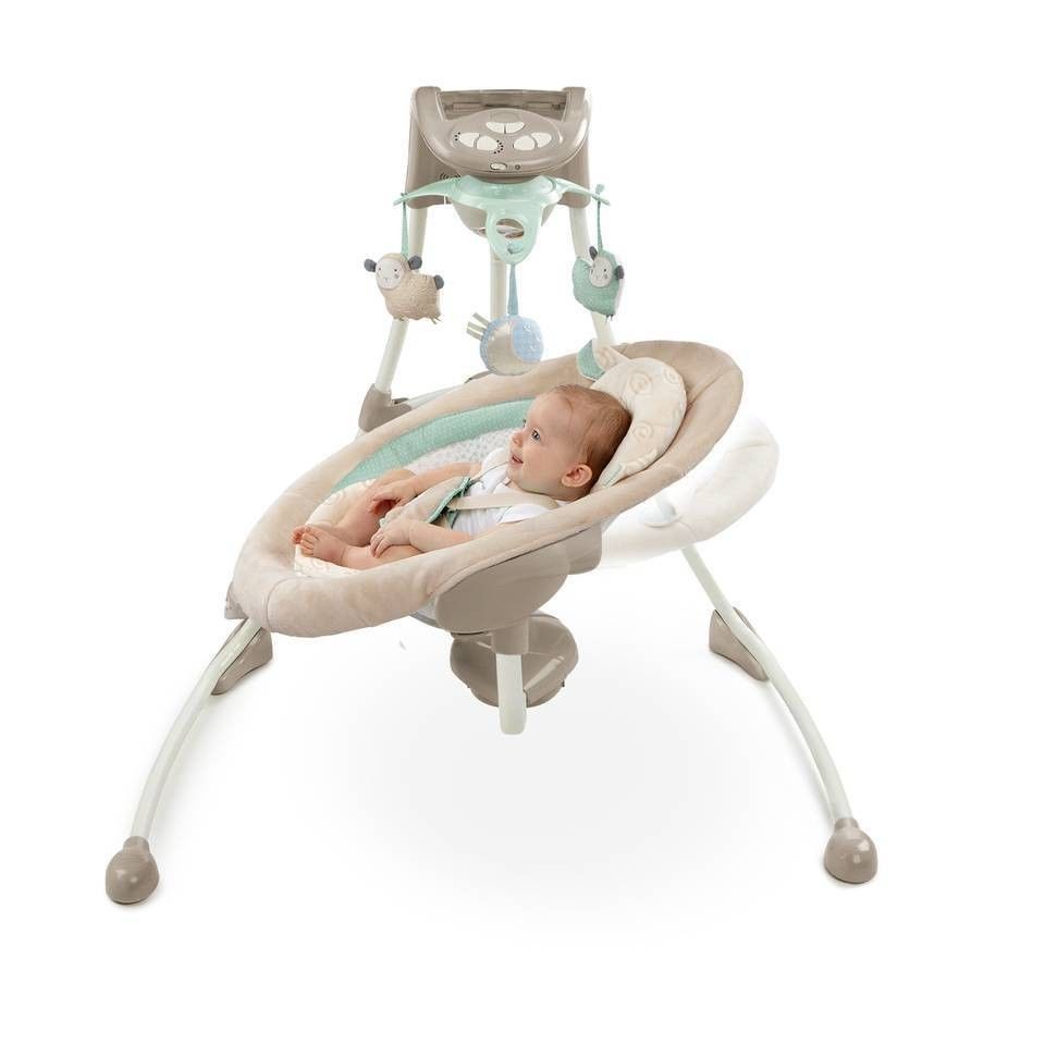 Baby Infant Ingenuity InLighten Cradle Swing with Night Light - Baby Swings