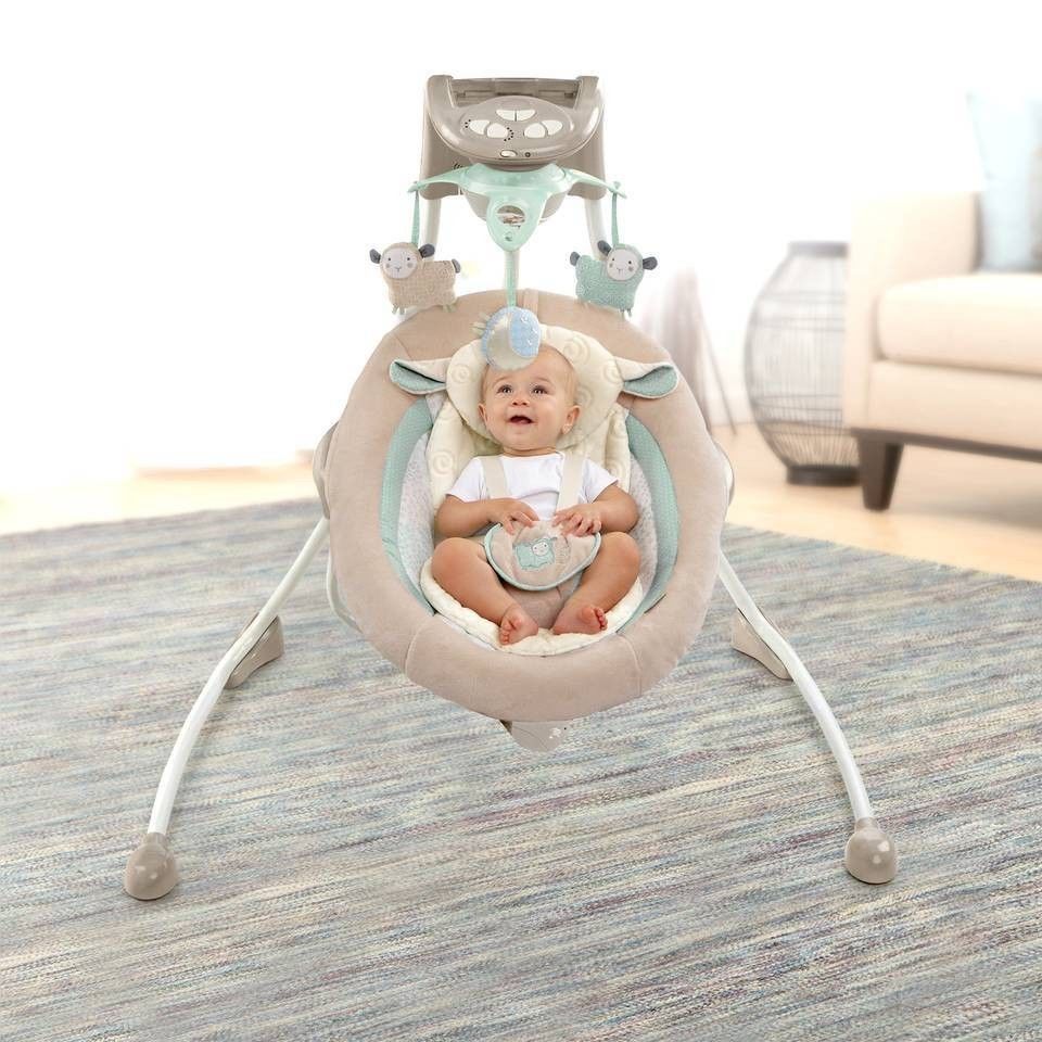 Baby Infant Ingenuity InLighten Cradle Swing with Night Light - Baby Swings