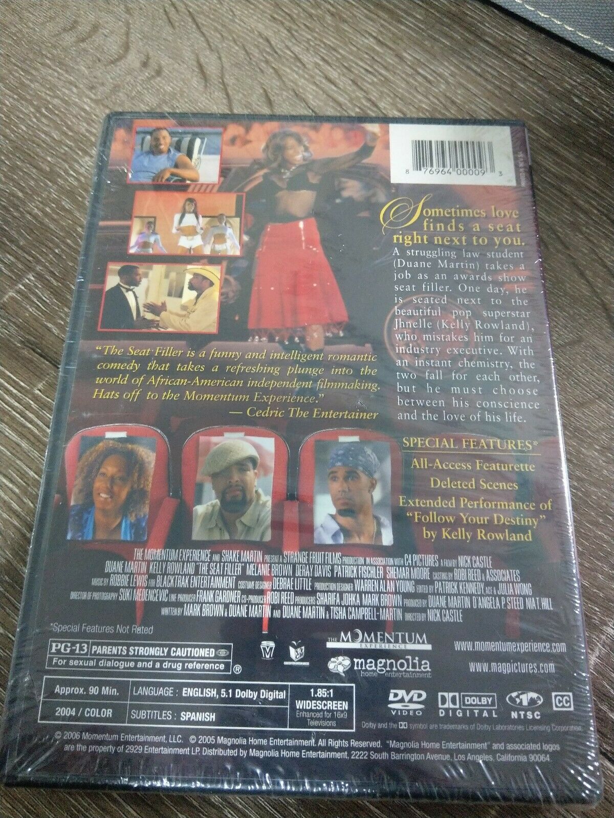 The Seat Filler (DVD, 2006)~Kelly Rowland~Duane Martin~New~Shipsn24 ...