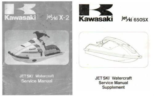 KAWASAKI JET SKI 650SX 650 SX SHOP SERVICE REPAIR MANUAL 1987 1988 1989 1990 CD Boats & Watercraft