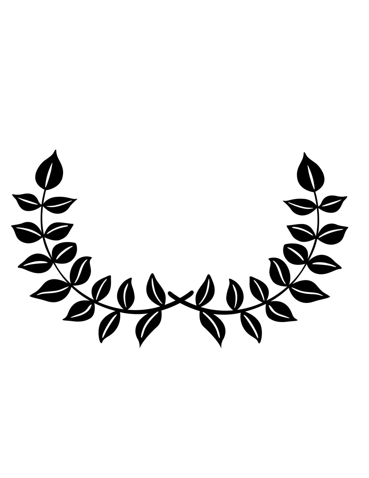 Vine Leafy Silhouette BlackDigital DownloadClipArtArtClipDigital