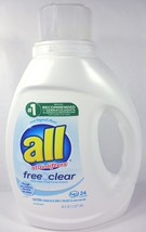 All With Stainlifters Liquid Laundry Detergent, Free And Clear, 36 fl oz... - $22.79