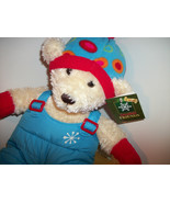 Dan Dee Plush Toy Teddy DanDee Christmas Bear Stuffed Animal Snowflake F... - $9.49
