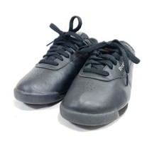 Reebok Classic Princess Sneakers Women's Size 6.5/37 Black Leather - $37.04