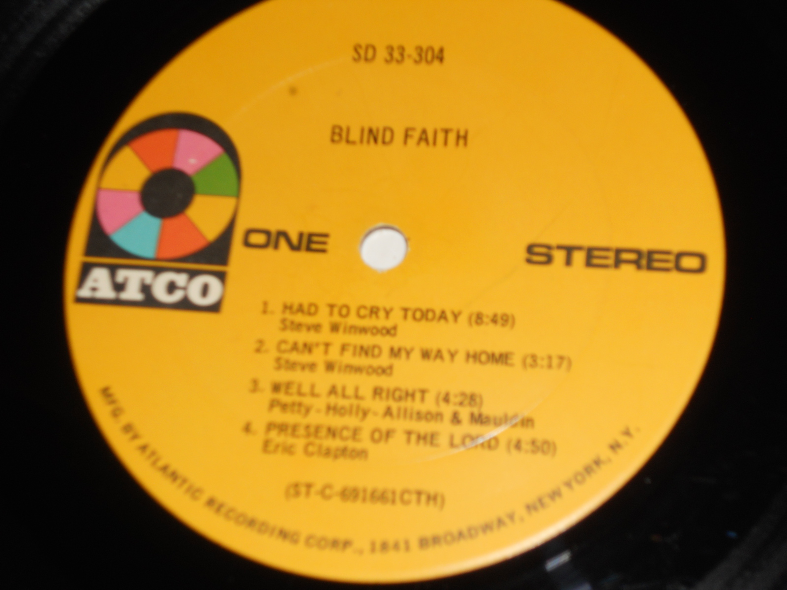 BLIND FAITH ORIGINAL COVER Banned rare Self Titled SD 33-304A album ...