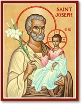 St. Joseph Icon 3" x 4" Prints with Lumina Gold